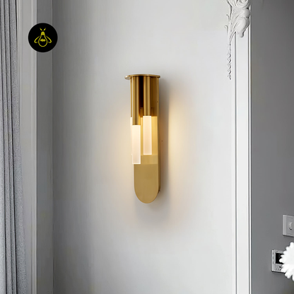 Jagmag Lights Rousseau Wall Lamp with Frosted Glass Tubes, 43cm Height, for Modern Luxury Interiors