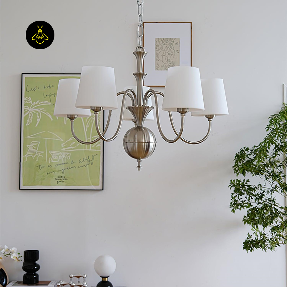 Jagmag Lights Rustic Shabby Chandelier with Vintage Elements, 23.6-Inch, for Elegant Spaces