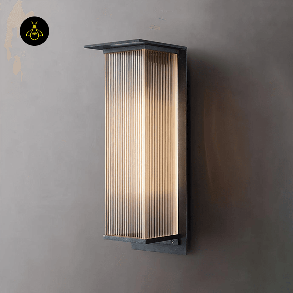 Jagmag Oleron Outdoor Wall Sconce, IP65 Waterproof, Modern Minimalist Design, for Patio, Garden, or Porch - Fancy and Decorative lights - Brand name jagmag lights