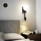 Jagmag Single Tail Wall Lamp, Adjustable Wall Sconce with Iron Art Design, Black - Fancy and Decorative lights - Brand name jagmag lights