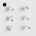 Jagmag Karpo Wall Lamp with Adjustable Head, White Finish, for Bedroom Reading - Fancy and Decorative lights - Brand name jagmag lights