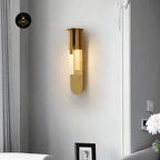 Jagmag Lights Rousseau Wall Lamp with Frosted Glass Tubes, 43cm Height, for Modern Luxury Interiors - Fancy and Decorative lights - Brand name jagmag lights