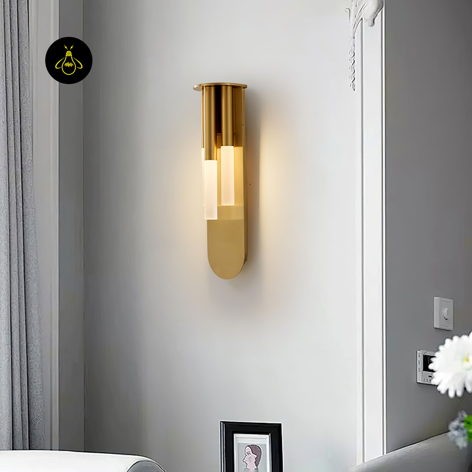 Jagmag Lights Rousseau Wall Lamp with Frosted Glass Tubes, 43cm Height, for Modern Luxury Interiors