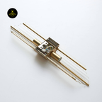 Art Deco Crystal Wall Light – Half-Cylindrical Pendant Sconce | Crystal Wall Light for Hallway & Bedroom | Jagmag Lights