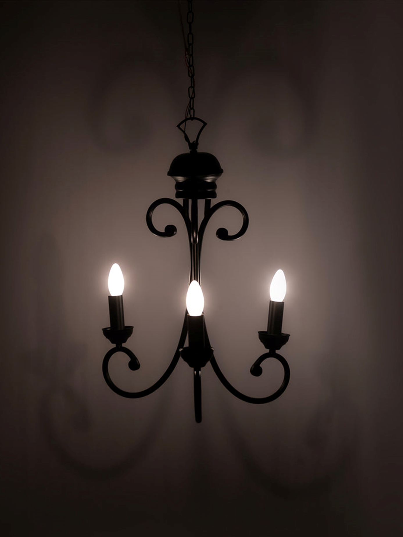 Black Iron Hanging Light