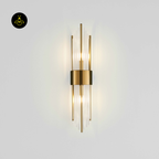 Art Deco Crystal Wall Light – Half-Cylindrical Pendant Sconce | Crystal Wall Light for Hallway & Bedroom | Jagmag Lights