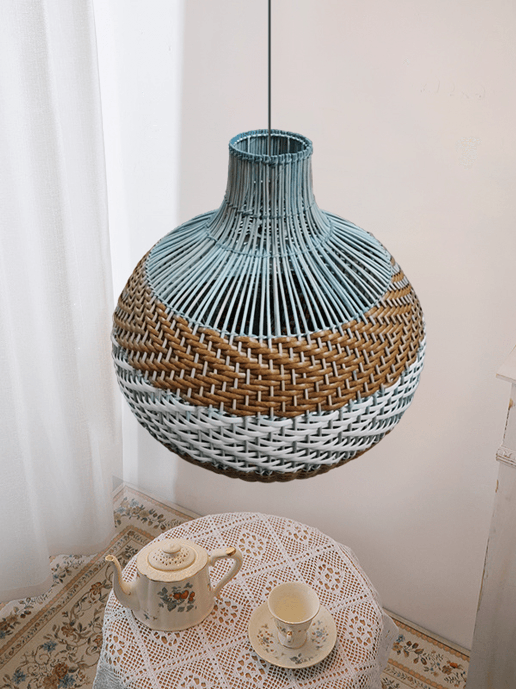Rattan Hanging Lamp - Fancy and Decorative lights - Brand name jagmag lights