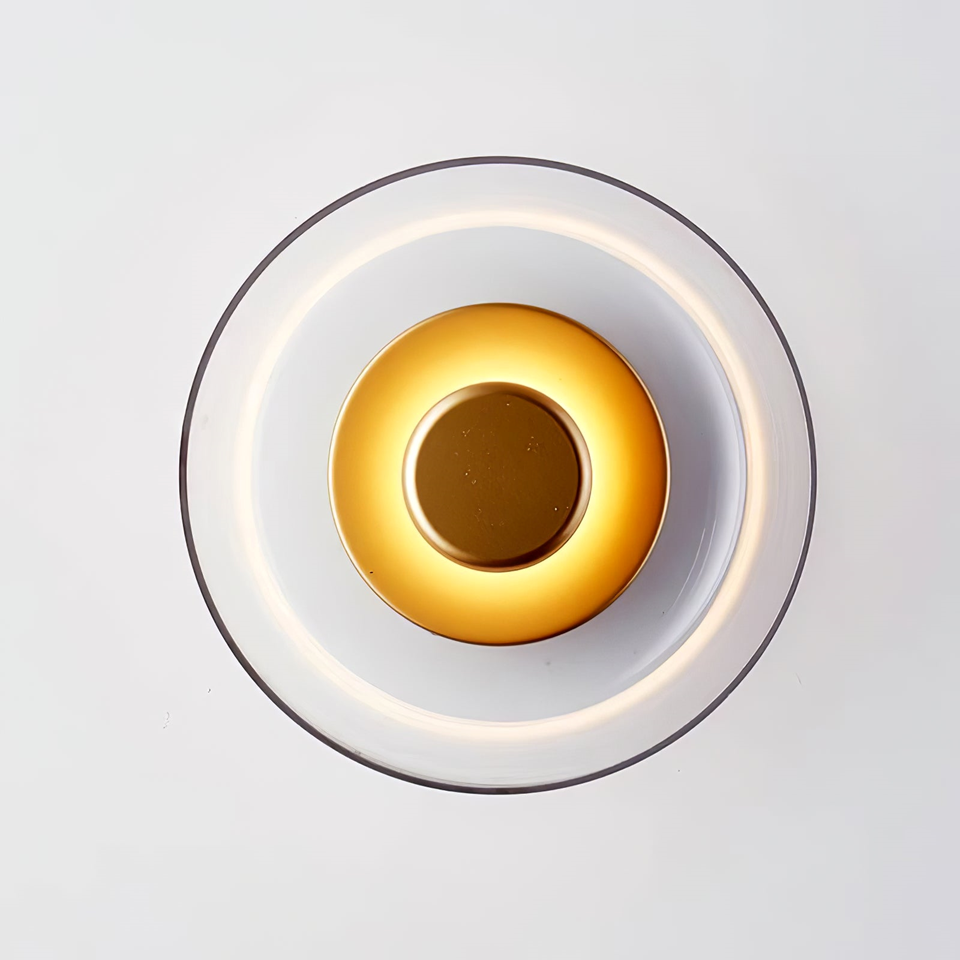 Brass Circular LED Wall Light – Living Room Lighting | Jagmag Lights