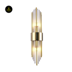 Art Deco Crystal Wall Light – Half-Cylindrical Pendant Sconce | Crystal Wall Light for Hallway & Bedroom | Jagmag Lights