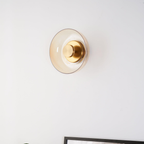 Brass Circular LED Wall Light – Living Room Lighting | Jagmag Lights