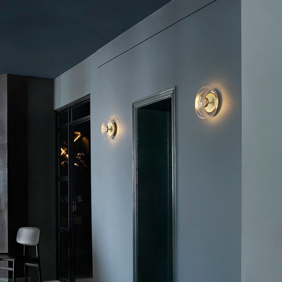 Brass Circular LED Wall Light – Living Room Lighting | Jagmag Lights