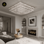 Jagmag Lights Modern Raindrop K9 Crystal Chandelier, for Living Room and Dining Room - Fancy and Decorative lights - Brand name jagmag lights