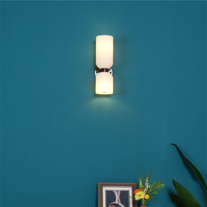 Jagmag Edie Brass Wall Sconce - Opal Glass, 35cm Height, for Elegant Interiors