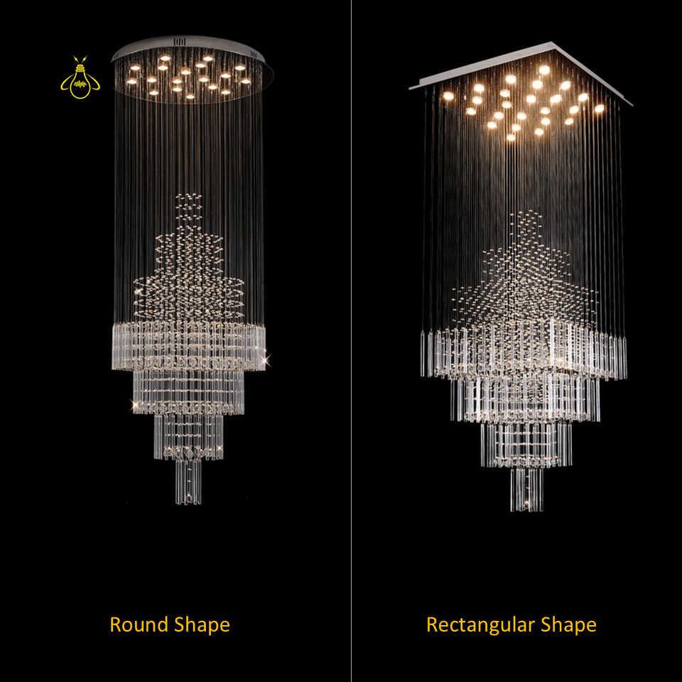 Jagmag Lights Castle Raindrop Crystal Chandelier with Multi-Tiered Design, Perfect for Staircase and Foyer - Fancy and Decorative lights - Brand name jagmag lights