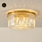 Jagmag Lights Eternal Shine Crystal Chandelier, Satin Gold Finish, for Living Room or Dining Room - Fancy and Decorative lights - Brand name jagmag lights