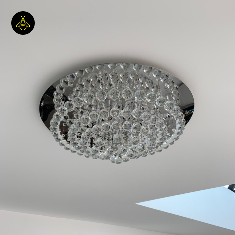 Jagmag Lights Modern Raindrop K9 Crystal Chandelier, for Living Room and Dining Room