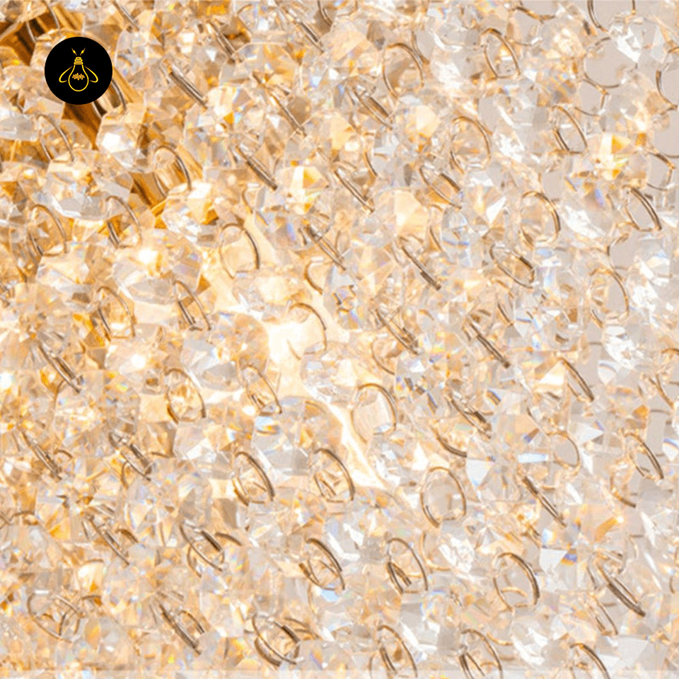 Jagmag Lights Westminster Crystal Chandelier II, 2 Feet Height, Crystal & Stainless Steel, for Dining Room or Kitchen - Fancy and Decorative lights - Brand name jagmag lights