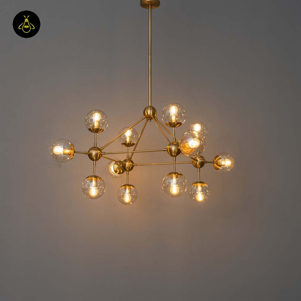 Brass Pendant Light – Vintage Golden Finish | Vintage golden pendant light for Living Room & Dining | Jagmag Lights