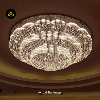 Jagmag Lights Contemporary Crystal Ceiling Chandelier, Modern Design, for Living Room, Dining Room, or Bedroom