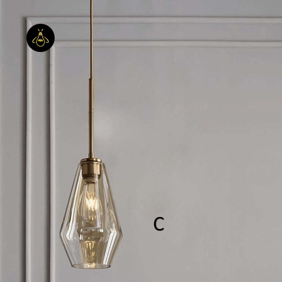 Jagmag Lights Pendant Lamp | Adjustable Cord, E27 LED | Modern Glass Pendant Light - Fancy and Decorative lights - Brand name jagmag lights