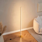 Stainless Steel Golden Floor Lamp – Large Triple Amber Glass | Golden Floor Lamp for Living Rooms | Jagmag Lights