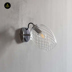 Textured Glass Wall Light – Clear Finish | Decorative Wall Light for Living Rooms, Hallways | Jagmag Lights