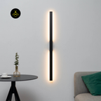Ultra-Minimalist LED Wall Lamp – Black Slim Bar IP65 | LED Wall Light for Bathrooms & Corridors | Jagmag Lights
