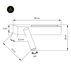 LED Bedside Reading Wall Light – Swing Arm | Bedside Wall Light for Bedrooms | Jagmag Lights