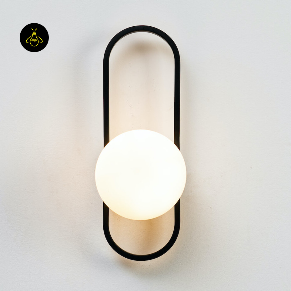 Vintage Ribbed Glass Wall Light – Oval Frame | Wall Light for Living & Bedroom | Jagmag Lights