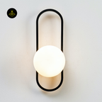 Vintage Ribbed Glass Wall Light – Oval Frame | Wall Light for Living & Bedroom | Jagmag Lights