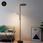 Polyethylene LED Floor Lamp – Black Double Light Design | Floor Lamp for Living Room, Outdoor, Restaurant | Jagmag Lights