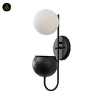 Stainless Steel Wall Light – Matte Black Plant Pot Design | Waterproof Wall Lamp for Living Room, Balcony | Jagmag Lights