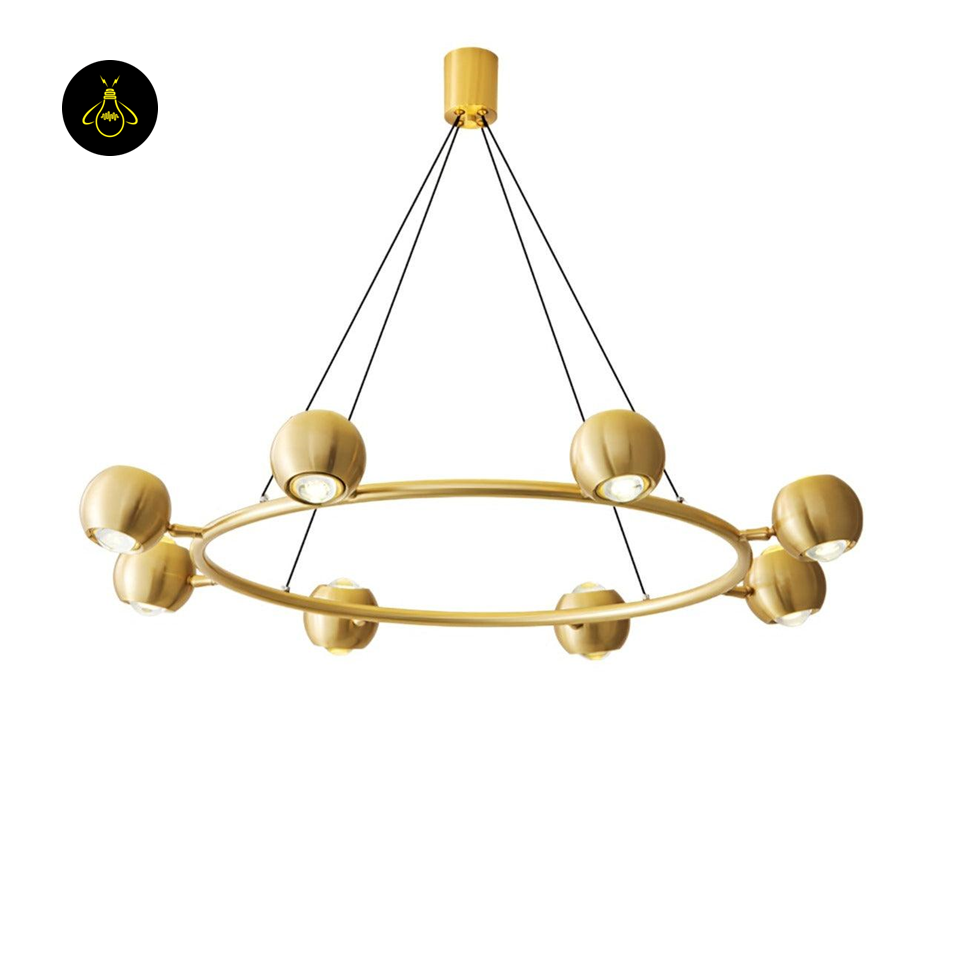 Callisto LED Chandelier – Modern Sculptural Elegance for Living Room