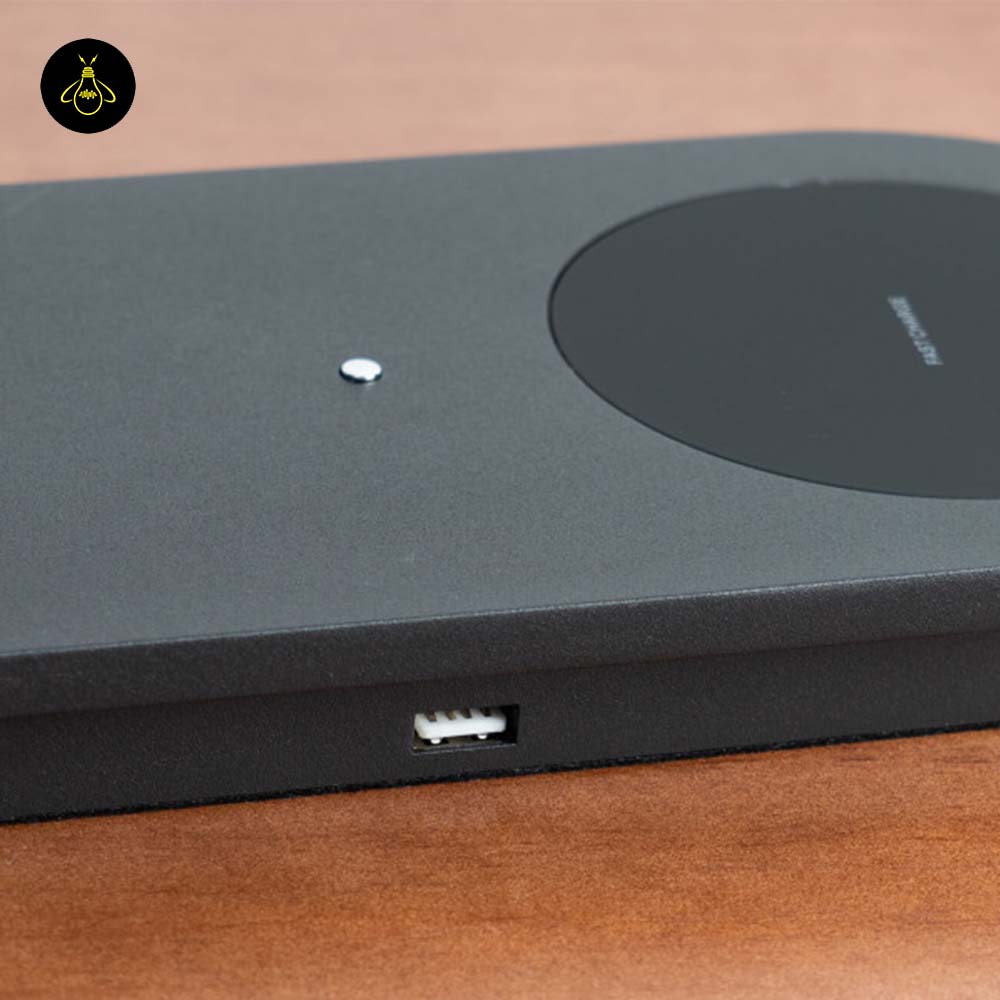 Stainless Steel LED Table Lamp – Wireless Charging | Modern Desk Lamp for Living & Bedroom | Jagmag Lights