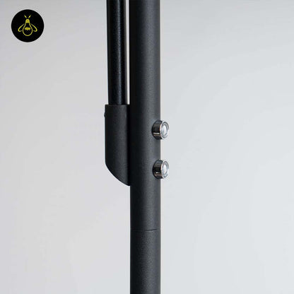 Polyethylene LED Floor Lamp – Black Double Light Design | Floor Lamp for Living Room, Outdoor, Restaurant | Jagmag Lights