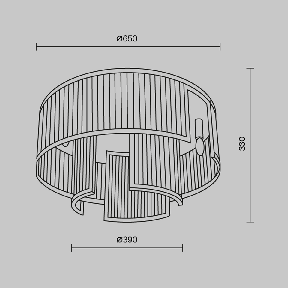 Fluted Glass Chandelier – 9-Light Modern Gold Ceiling Lamp | Jagmag Lights