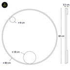 Brass Finish Metal LED Ceiling/Wall Light – Ultra-Minimalist Circle | Dimmable Lighting for Living, Dining & Bedroom | Jagmag Lights