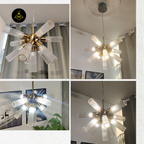 Modern Glass Chandelier for Living Room | Jagmag Lights