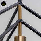 Stainless Steel Metal Pendant Light – Black Cage Design | Metal Pendant Light for Living Room, Dining Room | Jagmag Lights