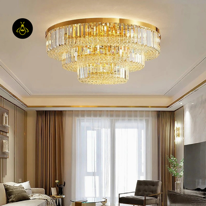 Jagmag Lights Contemporary Crystal Ceiling Chandelier, Modern Design, for Living Room, Dining Room, or Bedroom