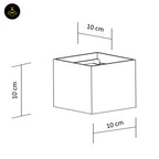 Stainless Steel LED Wall Light – Black Matte Cubic | Waterproof Lighting for Indoor/Outdoor Walls | Jagmag Lights