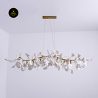Gingko Chandelier – Handcrafted Ceramic Petal Lighting | Jagmag Lights