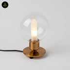 Vintage Glass Table Lamp – Transparent Sphere | Table Lamp for Living Room | Jagmag Lights