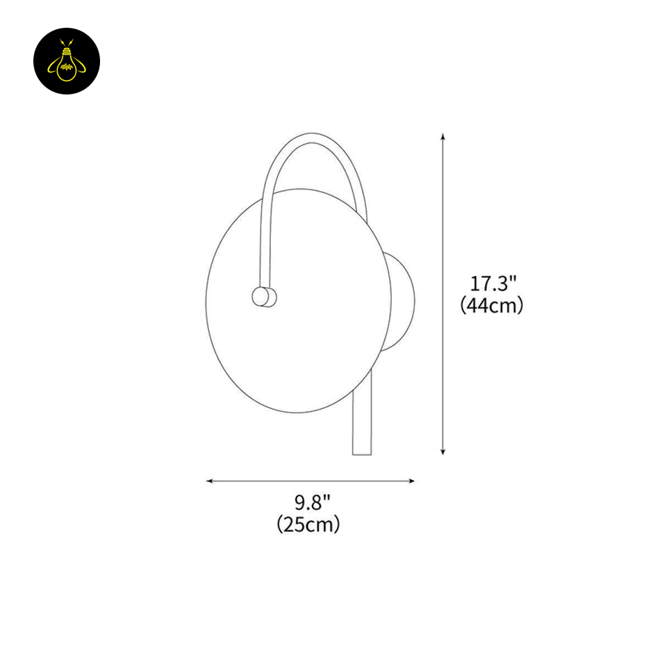 Jagmag Alabaster LED Wall Lamp - Plug-In, 25cm, Gold/Black, Set of 2 for Elegant Indoor Lighting - Fancy and Decorative lights - Brand name jagmag lights