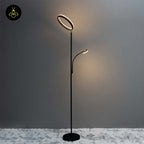 Polyethylene LED Floor Lamp – Black Double Light Design | Floor Lamp for Living Room, Outdoor, Restaurant | Jagmag Lights