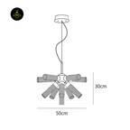 Modern Glass Chandelier for Living Room | Jagmag Lights