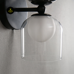 Black Globe Glass Wall Lamp – Indoor Wall Light Fixture | Jagmag Lights