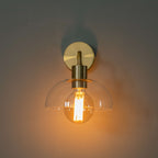 Polished Gold Stainless Steel Wall Light – Elegant Curved Modern | Sconce for Living Room, Bedroom | Jagmag Lights