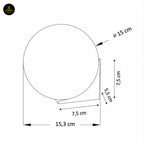 Glass Ball Wall Light – Minimal Gold Base | Minimalist Wall Lamp for Living Room, Bedroom | Jagmag Lights