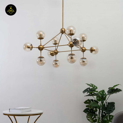 Brass Pendant Light – Vintage Golden Finish | Vintage golden pendant light for Living Room & Dining | Jagmag Lights